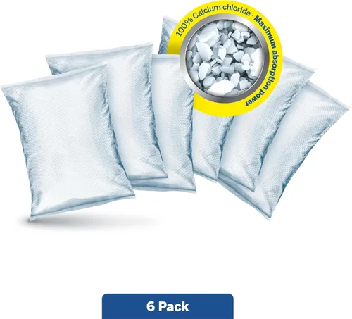 Miniatura 9 de HUMYDRY Recambios de absorción de humedad para deshumidificador de 8.8 onzas, paquete de 6 bolsas sin perfume, hasta 100 pies cuadrados, control