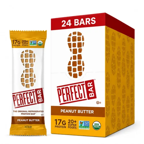 Miniatura 18 de Perfect Bar - Barra de proteínas con crujiente de frutas, frutos rojos mixtos y mantequilla de nueces, snack de proteínas, sin gluten, sin soya, sin