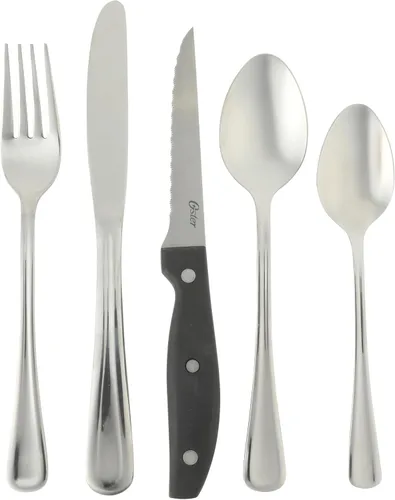Miniatura 8 de Oster Baldwyn - Cuchillo de cuchillo de cocina de 6 pulgadas, cubiertos de cocina resistentes con mango de acero inoxidable, cuchillo de chef