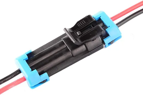 Miniatura 7 de Conector eléctrico impermeable para autos de 2 terminales, con cable AWG marino, paquete de 2