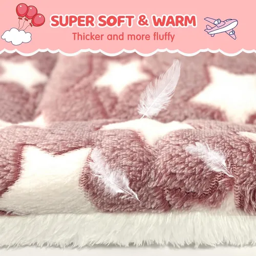 Paquete de 2 camas para conejos - 10 x 13 pulgadas Almohadillas para orina de conejo - Ropa de cama lavable y espesor mejorado (Rosa, M)