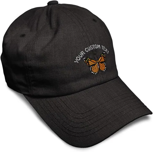 Miniatura 58 de Gorra de béisbol suave con diseño de mariposa monarca, con insectos, bordado de mariposa, de algodón, para hombres y mujeres