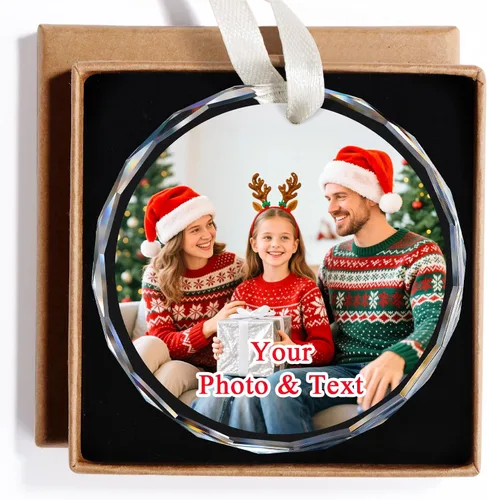 Miniatura 20 de Adornos con nombre de letra para árbol de Navidad, adornos de Navidad personalizados 2025, adornos de nombre inicial personalizados, decoraciones