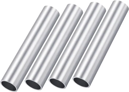 METALLIXITY Tubo de aluminio 6063 (0.787 in de diámetro x 0.669 in de diámetro interior x 3.937 in de largo), 4 piezas, tubo redondo de aluminio -
