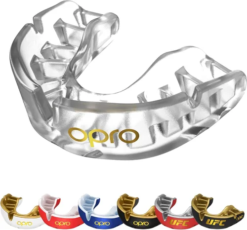 Miniatura 22 de OPRO Protector bucal Gold Level - Protector bucal moldeable con ajuste cómodo de primera calidad y protección multicapa para boxeo, artes marciales