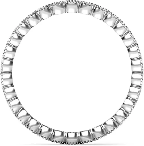 Miniatura 3 de Metal Factory Anillo apilable de plata de ley con circonita cúbica para aniversario