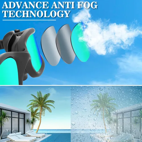 Miniatura 6 de WIN.MAX - Goggles de natación polarizados, antivaho, antirrayos ultravioleta, sin filtraciones y con visión clara para hombres, mujeres, adultos