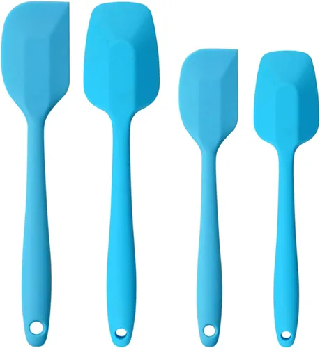 Juego de espátulas de silicona, espátula de cuchara de goma, espátula resistente al calor, diseño de una pieza, espátula sin costuras, espátula