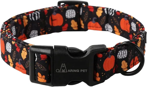 Miniatura 28 de Aring Pet Collar navideño para perro, lindo, ajustable, de algodón, para cachorros, perros pequeños, medianos y grandes, con copos de nieve, rojo Z