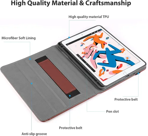 Miniatura 3 de Gshine Funda para iPad de 6ª generación, iPad 9.7 de 5ª generación 2018/2017, funda protectora de cuerpo completo resistente a prueba de golpes
