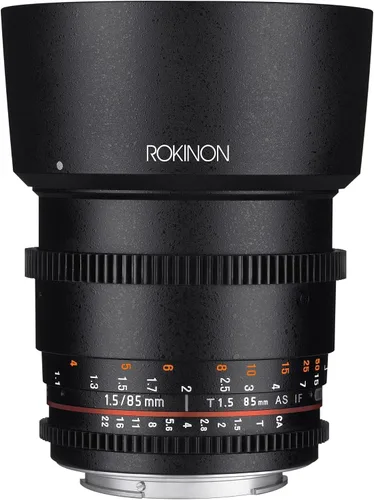 Miniatura 8 de Rokinon - Lentes de cine gran angular con armazón completo para Canon EF de 85 mm T1.5 AS IF UMC.