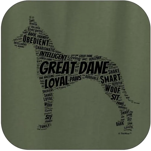 Miniatura 2 de Great Dane Word Art - Sudadera con capucha para perro y cachorro