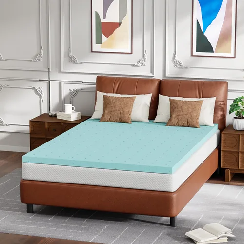 Miniatura 23 de Colchón de tamaño individual de 5 pulgadas de espuma viscoelástica de gel, colchón de firmeza media para dormir fresco y para alivio de la presión
