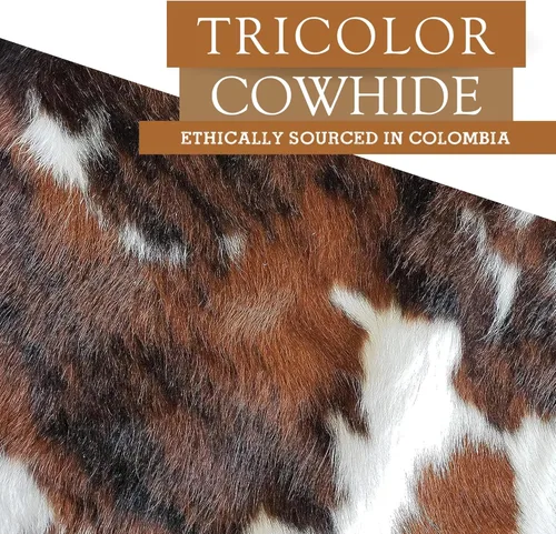 Miniatura 6 de Sunshine Cowhides Alfombra de piel de vaca auténtica, alfombra gruesa y rústica para sala de estar, dormitorio, oficina o decoración, acento Espina
