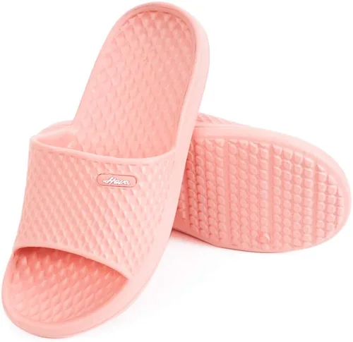 Miniatura 8 de FUNKYMONKEY - Pantuflas de baño antideslizantes para mujer uso interior o playa