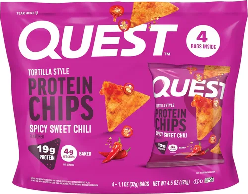 Miniatura 21 de Quest Tortilla Style - Paquete variado de chips de proteína, chile lima, queso nacho, tacos cargados, 12