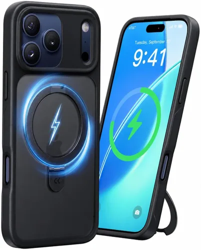Miniatura 33 de CASEKOO- Funda para iPhone 15 c/soporte magnético invisible [protecc. militar contra caídas] [compatible c/MagSafe], a prueba de impactos, delgada
