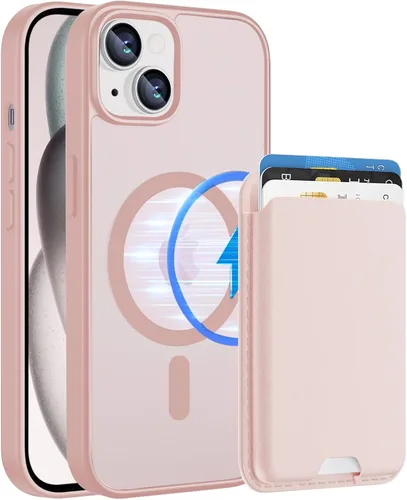Miniatura 37 de Funda magnética para iPhone 12 Pro Max, cartera magnética desmontable con soporte para tarjetas, [compatible con MagSafe] grado militar, a prueba