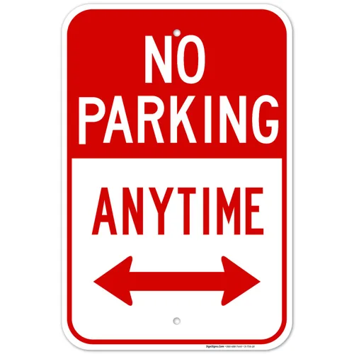 Miniatura 16 de SIGO SIGNS señal con la leyenda "No Parking Anytime", grande 10 x 14 pulgadas, de aluminio, para uso interior o exterior