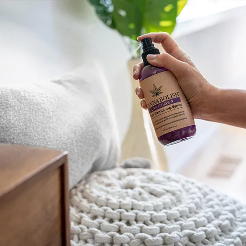 Miniatura 4 de Cannabolish Spray eliminador de olores de humo de lavanda y ambientador, 8 onzas líquidas, ingredientes naturales (paquete de 2)