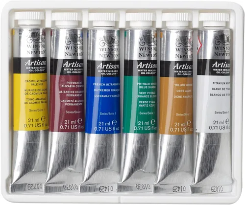 Miniatura 4 de Winsor & Newton Set de 10 tubos de pintura al óleo al agua, 21 ml