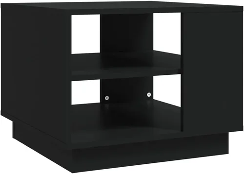 Miniatura 3 de mesas de Centro para sala Juego de mesa de comedor color negro 21.7 x 21.7 x 16.9 pulgadas, madera de ingeniería, adecuada para dormitorios, salas