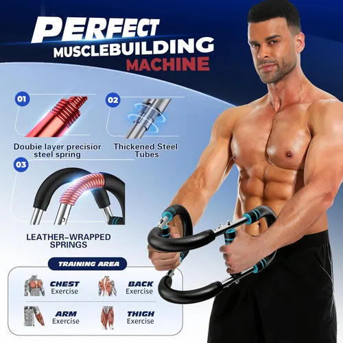 Miniatura 5 de Twister - Entrenador de brazo para hombre, equipo de entrenamiento de pecho ajustable para gimnasio en casa, constructor muscular y entrenamiento
