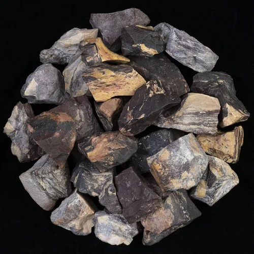 Miniatura 20 de Crocon Jaspe Noreena de 1 libra de piedra natural áspera a granel piedra natural cruda para pulir cabbing, gema de pulido, minería, equilibrio