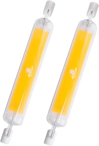Miniatura 8 de Bombillas LED R7S de 15 W y 4.646 in (paquete de 2) 150 W equivalente a halógeno tipo J 120 V regulable T3 R7s base doble luz de inundación 3000 K