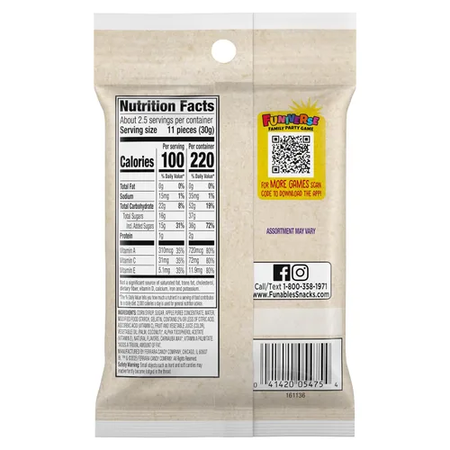 Miniatura 2 de Bocadillos de fruta Funables, bocadillos de bayas mixtas, paquetes de 2.5 onzas (paquete de 48)