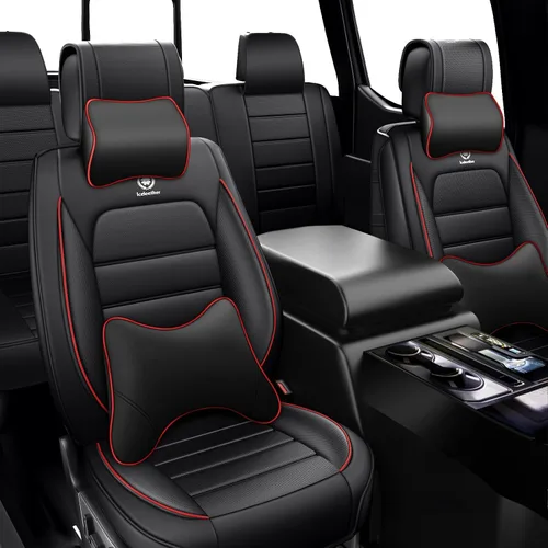Miniatura 20 de Cubiertas de asiento ILMO para camiones 2009-2026 F150, 2011-2026 F250 F350 XL XLT Super Duty Crew Cab Lariat King Ranch Platinum, protectores