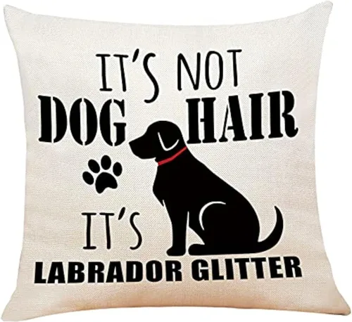 Fundas para Almohada Labrador Retriever - Funda para Almohada Decorativa Lab Retriever de 18x18 Pulgadas, Regalos Labrador Negros, Regalos Labrador