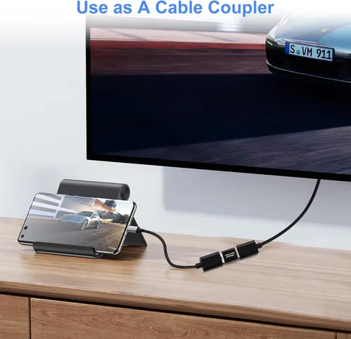 Miniatura 6 de Paquete de 2 adaptadores USB 3.0/3.1 macho a macho y adaptador OTG 3.0 USB A a A, extensión o expansión