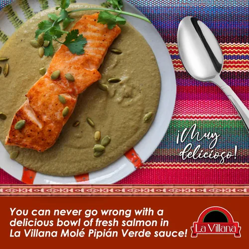 Miniatura 6 de La Villana - Auténtico molé mexicano - Ingredientes naturales - Pipián Verde - Paquete de 3 - 18 oz cada uno