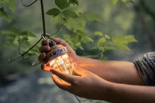 Miniatura 5 de Barebones Lámpara Colgante Beacon – Cobre, Linterna LED Recargable para Acampada con Brillo Ajustable – Linterna Colgante Resistente a la Intemperie
