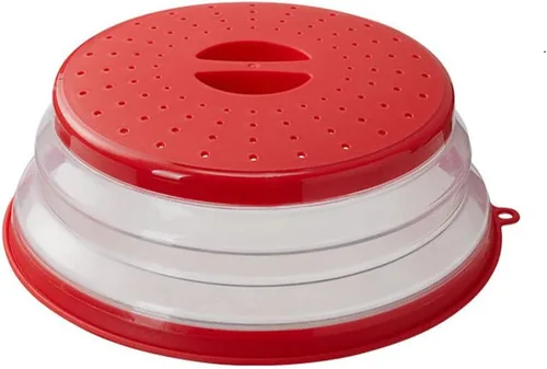 Miniatura 11 de Cubierta plegable para salpicaduras de microondas, 10.5 pulgadas, apta para lavavajillas, cubierta de placa de microondas con ventilación de vapor