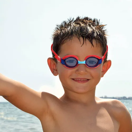 Miniatura 7 de Gafas de natación para niños de 2 a 6 años, gafas para niños sin jalar el cabello, gafas para niños con banda para la cabeza acolchada