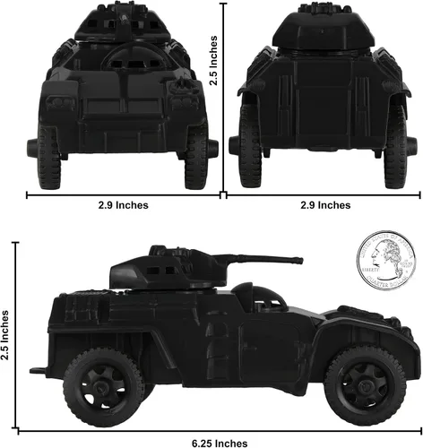 Miniatura 2 de TimMee Recon Patrol Coches blindados - Vehículos exploradores de plástico negro para hombres