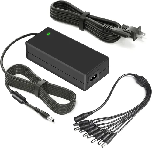 Fuente de alimentación para cámara de seguridad, adaptador de corriente para cámara CCTV, MAREISA fuente de alimentación de 12V 5A para cámaras