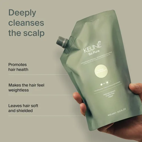 Miniatura 3 de KEUNE So Pure Clarify - Recambio de champú, fórmula de limpieza profunda y desintoxicante con granada para cabello graso, sin sulfato, 13.5 onzas