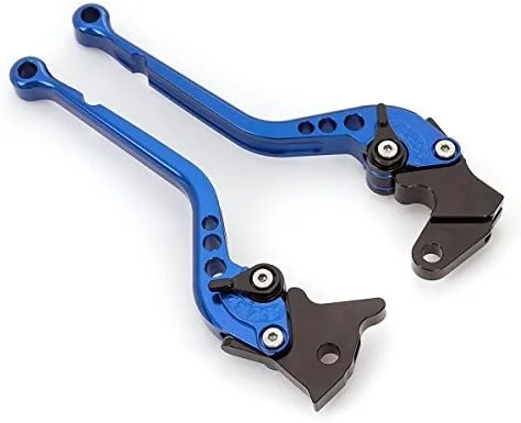 Miniatura 4 de FXCNC Palancas de embrague de freno ajustables largas Billet compatibles con Warrior YFM350 02-04, Raptor YFM660 01-04, TTR125L/LE/LW 00-16, Banshee