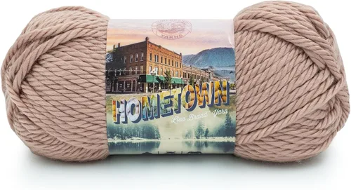Miniatura 28 de Lion Brand Yarn Hometown - Ovillo de lana súper voluminoso para tejer, ganchillo y manualidades, 1 unidad, Phoenix Azalea