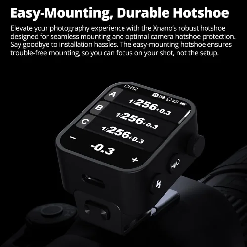 Miniatura 5 de Godox Disparador X3C X3 C X3-C, disparador de flash Godox, disparador de flash inalámbrico TTL de pantalla táctil, con conversión TCM, batería