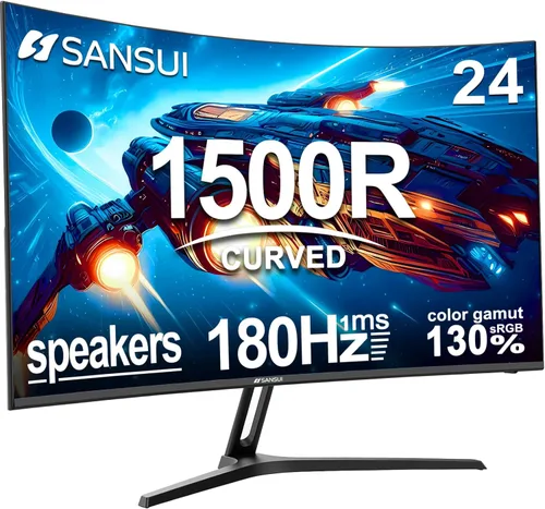 Miniatura 9 de SANSUI - Monitor de 22 Pulgadas 120Hz, Monitor de Computadora FHD con Relación de Contraste 4000:1 con Sincronización Adaptativa, HDR 100% sRGB