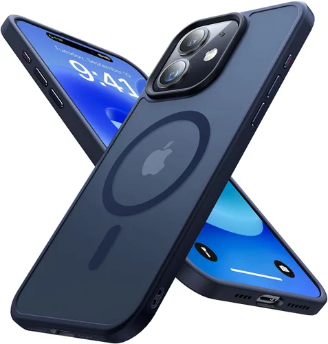 Miniatura 14 de Funda magnética para iPhone 12 Pro Max, [nunca amarilla] [compatible con MagSafe] Protección militar contra caídas de 10 pies, a prueba de golpes