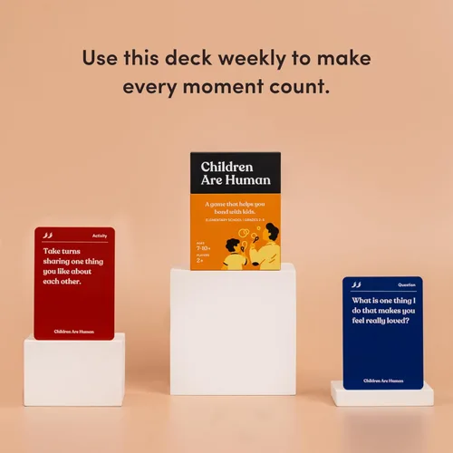 Miniatura 8 de Niños son humanos 140 tarjetas de conversación para ayudar a crear vínculos con los niños Juego de cartas para niños de escuela primaria