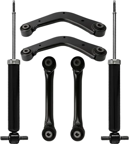 Miniatura 320 de Detroit Axle - Kit de extremo delantero para Chrysler 300 Dodge Charge Challenger 2011-2023, 2 brazos de control inferiores traseros 2 rótulas