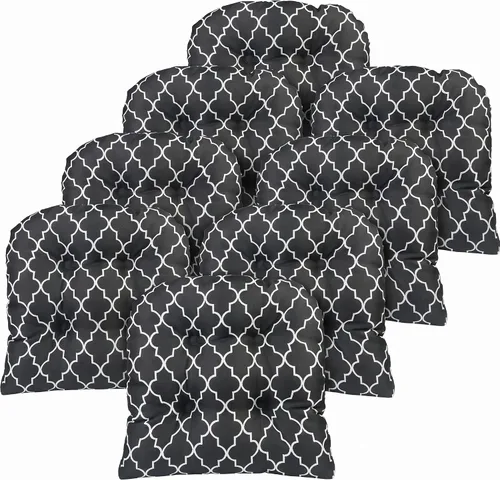 Miniatura 115 de Klear Vu Gripper Overstuffed - Cojines universales antideslizantes para silla de comedor para decoración de cocina o uso de oficina, almohadilla