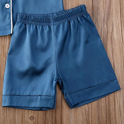 Miniatura 72 de Conjunto de pijama de manga larga con botones para niña pequeña, conjunto de ropa de dormir
