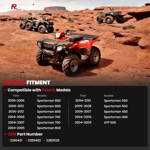 Miniatura 2 de Clúster de medidor de velocímetro ATV compatible con Polaris Sportsman 2004-2012 400 450 500 700 800 Reemplazo del conjunto del velocímetro OEM #